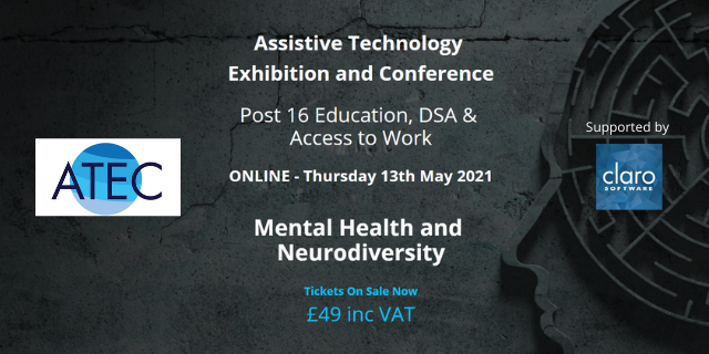 ATEConference's tweet photo. BOOKING NOW OPEN FOR ATEC ONLINE - 13th May

Keynotes, Seminars, Q&amp;A Panel and Networking

Find out more https://t.co/WmDBLMnEqC

#AT #Conference #AssistiveTech #Mentalhealth #Neurodiversity #CPD #Highereducation #Workplace https://t.co/rVxkHVI72l