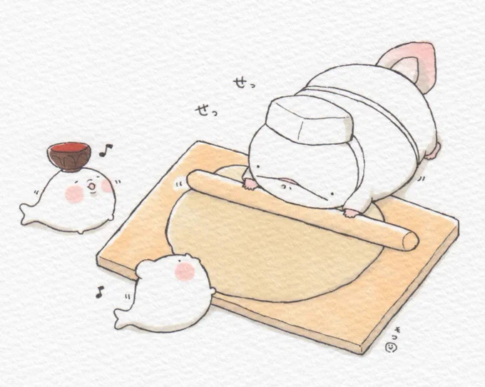 春らしい色合いの絵が増えてきました?LINEスタンプの絵も少しずつ進んでいます! #今月描いた絵を晒そう 