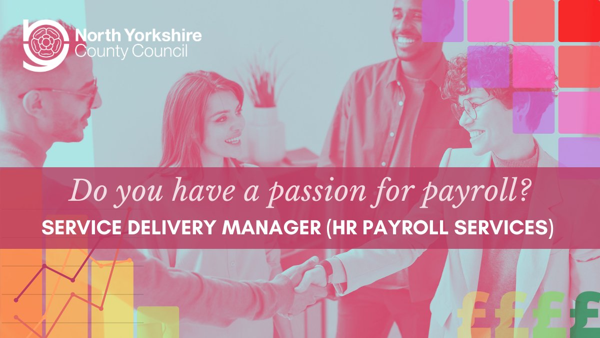 NycjobsUk's tweet photo. Service Delivery Manager (HR Payroll Services)

Salary: £43,857 to £47,782

If you have a passion for #payroll, find out more and apply today: https://t.co/yhVgaZVlGz

#Jobs #Finance #Manager #NorthYorkshire #Leadership #HR #HRJobs https://t.co/G3whDRcsXn