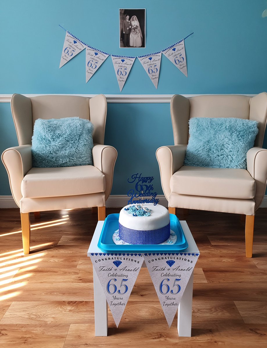 Happy 65th Wedding anniversary to arnold and faith we hope you enjoy your visit today