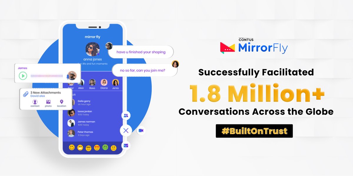 MirrorFlyTeam's tweet photo. Customer service shouldn't just be a department; it should be the entire company. We are best known for our consistent customer service and brand loyalty.
Build with us to get the best real-time messaging solution!
#ChatSolution #BuiltOnTrust #Realtimecommunication https://t.co/YyzOj9KOVS