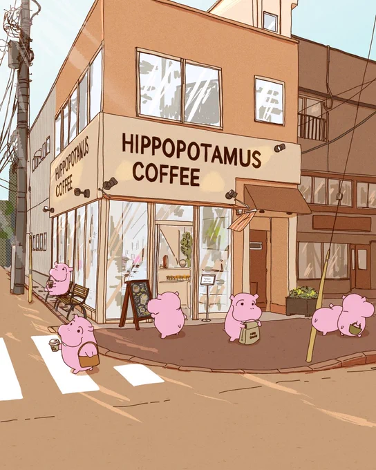 来月もたくさんカバさんを描いていきたいです。
#今月描いた絵を晒そう #イラスト #カバ 