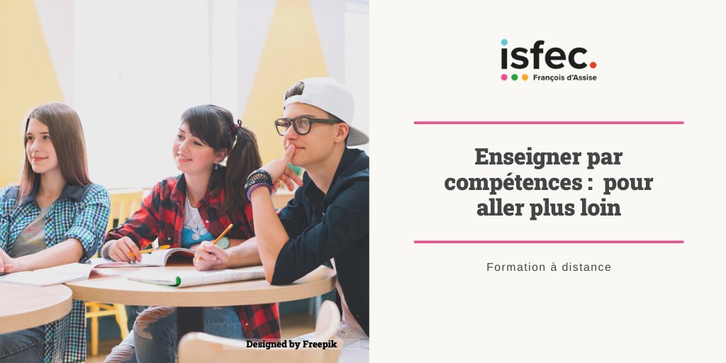 ISFECfa's tweet image. Une #formation de niveau 2 pour apprendre à penser votre #enseignement par compétences à l'échelle annuelle ; tout en intégrant la tâche complexe, la progressivité, l'#évaluation, la motivation et la #différenciation. 100% à distance . Plus d'infos 👇
ow.ly/CnMH50EdedJ