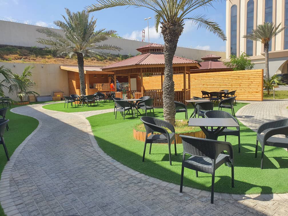 DecaleHotel's tweet photo. Café Garden is now open. A place where you can enjoy your coffee under the fresh air with a new concept in between the greens.

Waxaan idiin furnay cafe cusub oo aad ka heli doontaan jawi hawo furan waqti raaxo lehna aad ku qaadan kartaan. Kusoo dhowaada Café Garden. https://t.co/iHSV0nOZcX