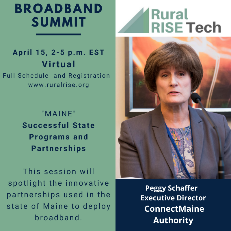 RuralRISE's tweet photo. We are thrilled to welcome @connectmaine &amp; partners in #Maine to learn  about #Successful #stateprograms #broadband #Partnerships 
#StrongerTogether #ruralmatters
Join us for a "Fireside Chat" about  #maine broadband 
Full schedule and Free Registration @ https://t.co/Or0fftqBuv https://t.co/Jc63UJAMl2