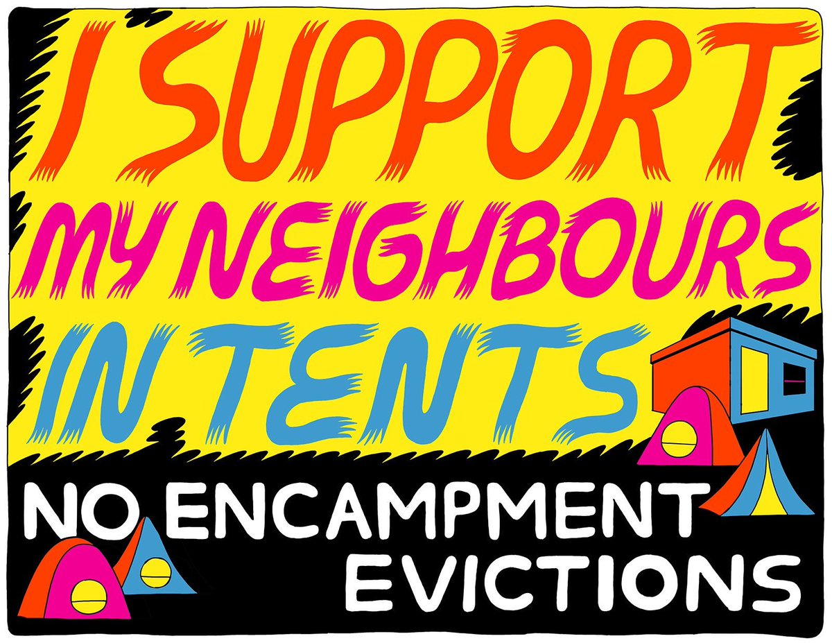 NaheedD's tweet photo. The City of Toronto has decided to serve people living in parks with a Notice of Trespass for April 6th.

Instead of building solutions, the city is criminalizing  people who experience homelessness in the middle of a pandemic.

Reverse the decision. Now.

#NoEncampmentEvictions https://t.co/SgENYAJQfm
