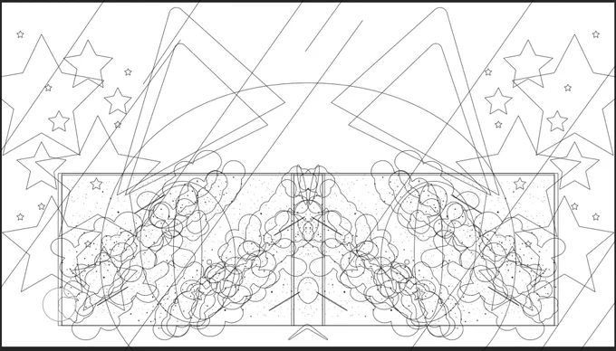 それぞれのアウトライン。
#Illustrator #Adobe 