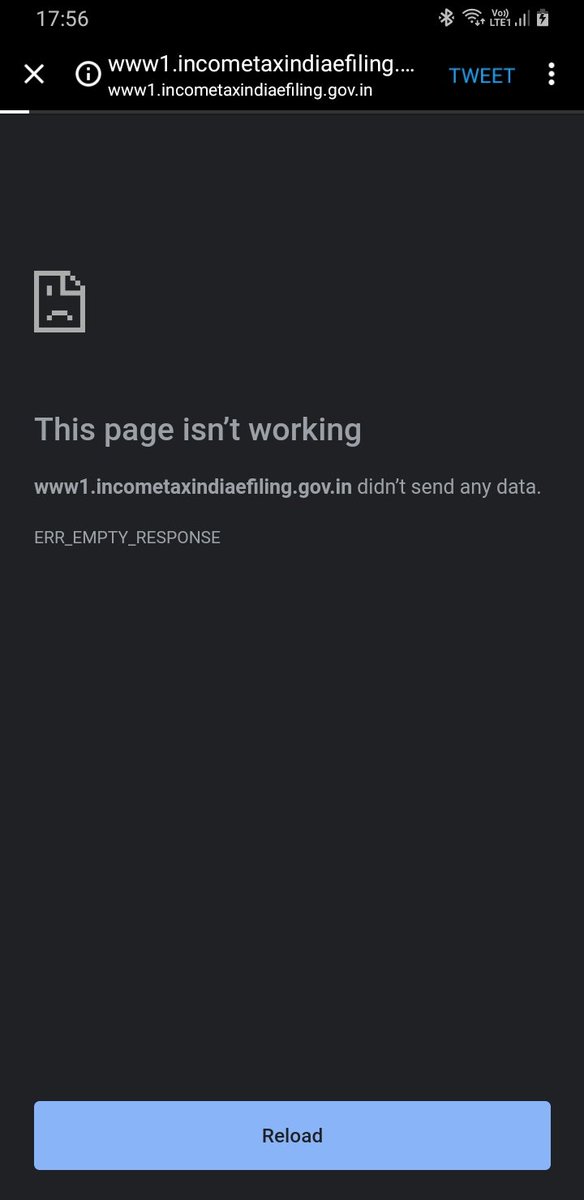 naveen__sai's tweet photo. @VishnuP91349242 @IncomeTaxIndia @tax_scan link also not working😕 https://t.co/8ggorHpGVO