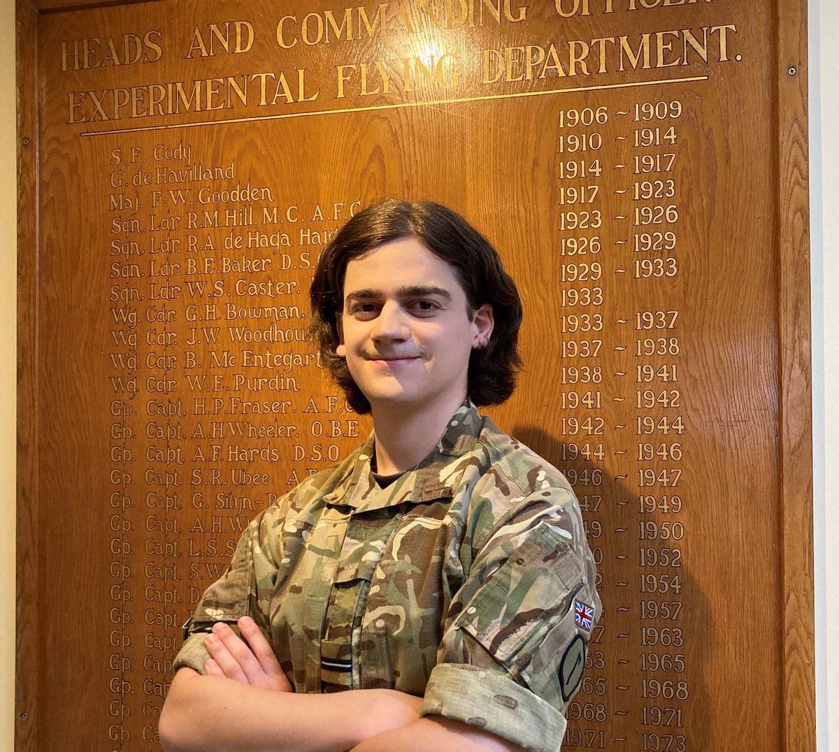 ‘I’m Emily Huskisson, and I’m an officer in the RAF. I’m also trans, so Trans Day of Visibility is very special to me. On #TDoV, we recognise all trans people and remember that, as a community, we are better when everyone can be their whole self. - Emily, FN Gender Identity Lead