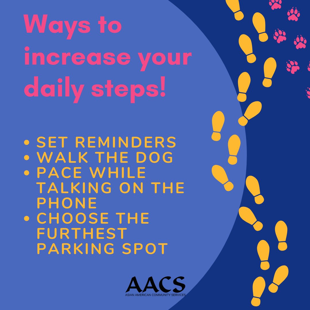 AACS_Ohio's tweet image. Increasing your daily steps by a few thousand steps help combat a sedentary and improve your health. 

#StepToIt