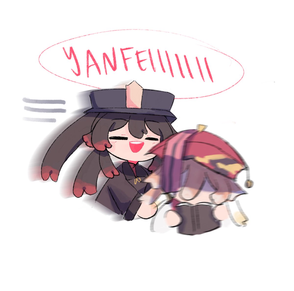 yanfei and hu tao
#GenshinImpact #原神