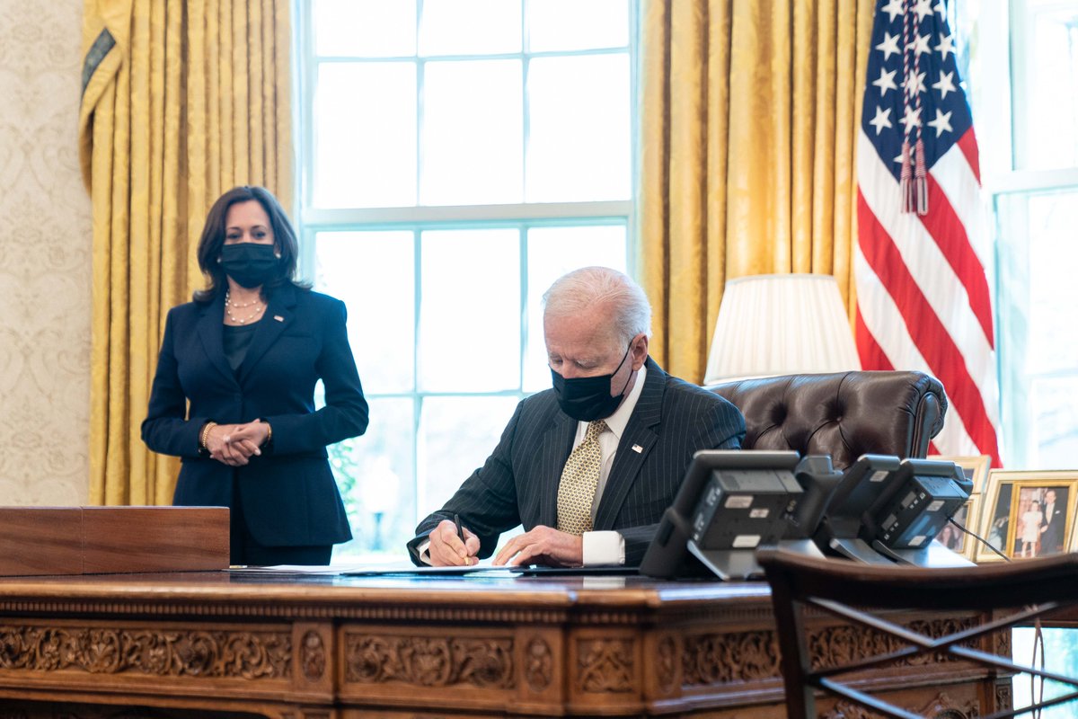 VP46Archive's tweet photo. For small business owners, access to capital is critical. Especially during COVID. Yesterday, @POTUS signed the PPP Extension Act, ensuring small businesses, including Black and brown-owned businesses, and the smallest businesses, have time to seek the relief they need. https://t.co/q6AikhjyG8