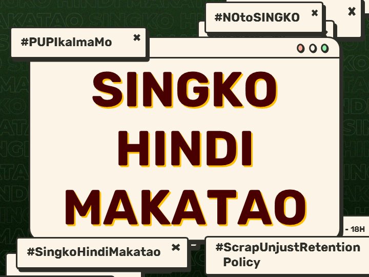 dbforEYN's tweet photo. Walang Iskolar ng Bayan ang dapat na makatanggap ng bagsak na grado sa kaliwa't kanang pasanin na dala ng pandemya. 

#PUPIkalmaMo
#NoFailPolicyNow
#SingkoHindiMakatao
#NoFailPolicy
#NOtoSINGKO https://t.co/HHdVWlKxMD