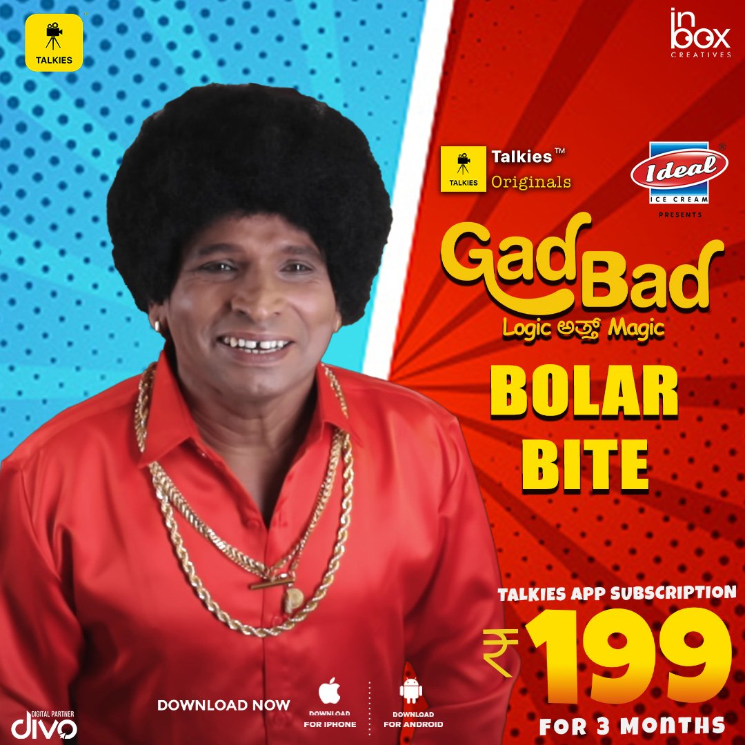 divomovies's tweet photo. Find effortless comedy and drama. Tune into hearing a special video message by #ArvindBolar from #GadBad! 

Watch the Tulu web series stream on @talkiesapp from 2nd April. https://t.co/8Lc7GHBrlE

#Tulu #Tulum #webseries2021 https://t.co/YQbnjtsP5C