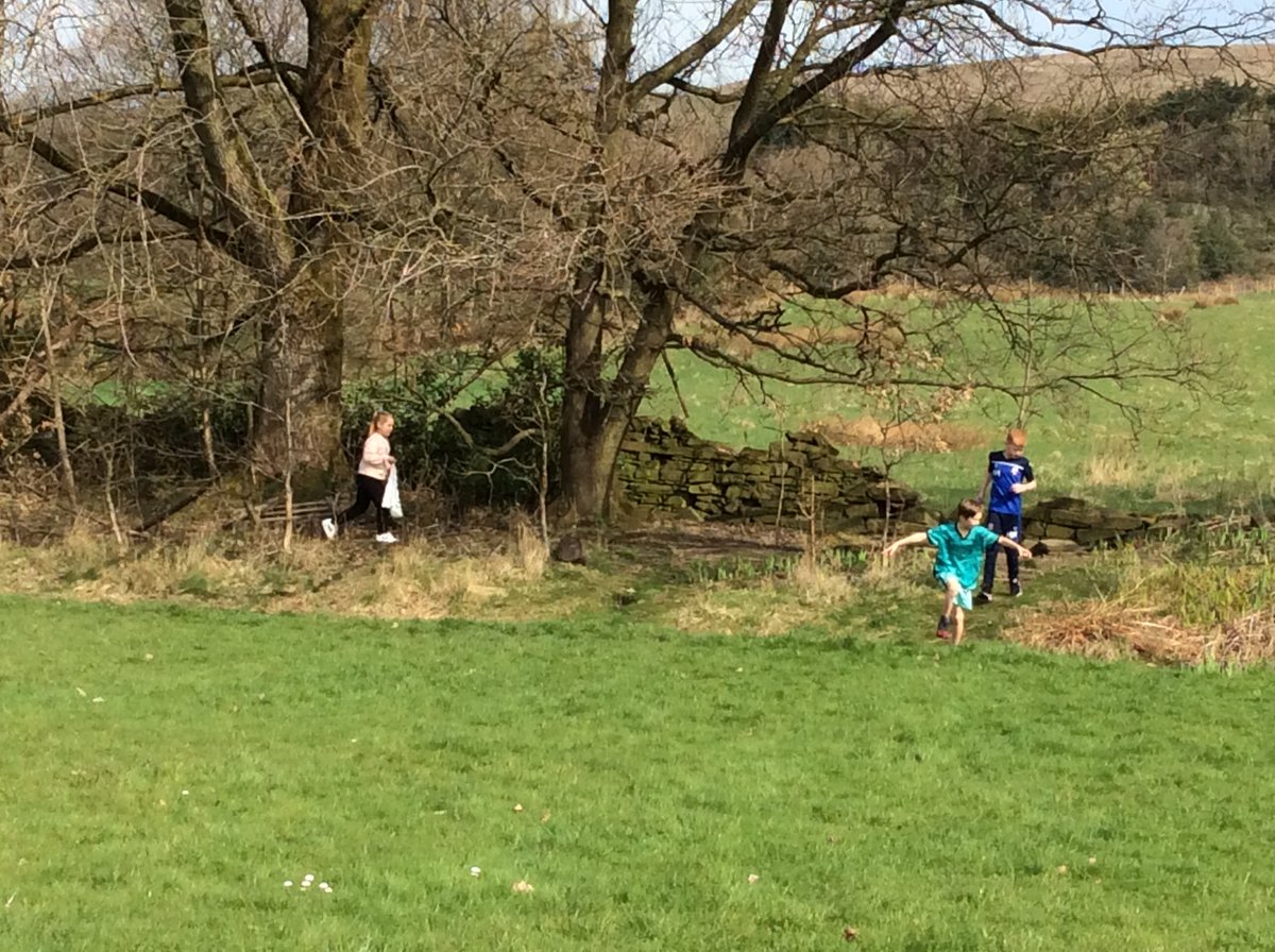 StBrendansRCPri's tweet photo. Year 4 have loved taking part in an Easter Egg Hunt this morning to raise money for St. Joseph’s Penny. @CaritasSalford #LockdownLent https://t.co/8oijjboPEi