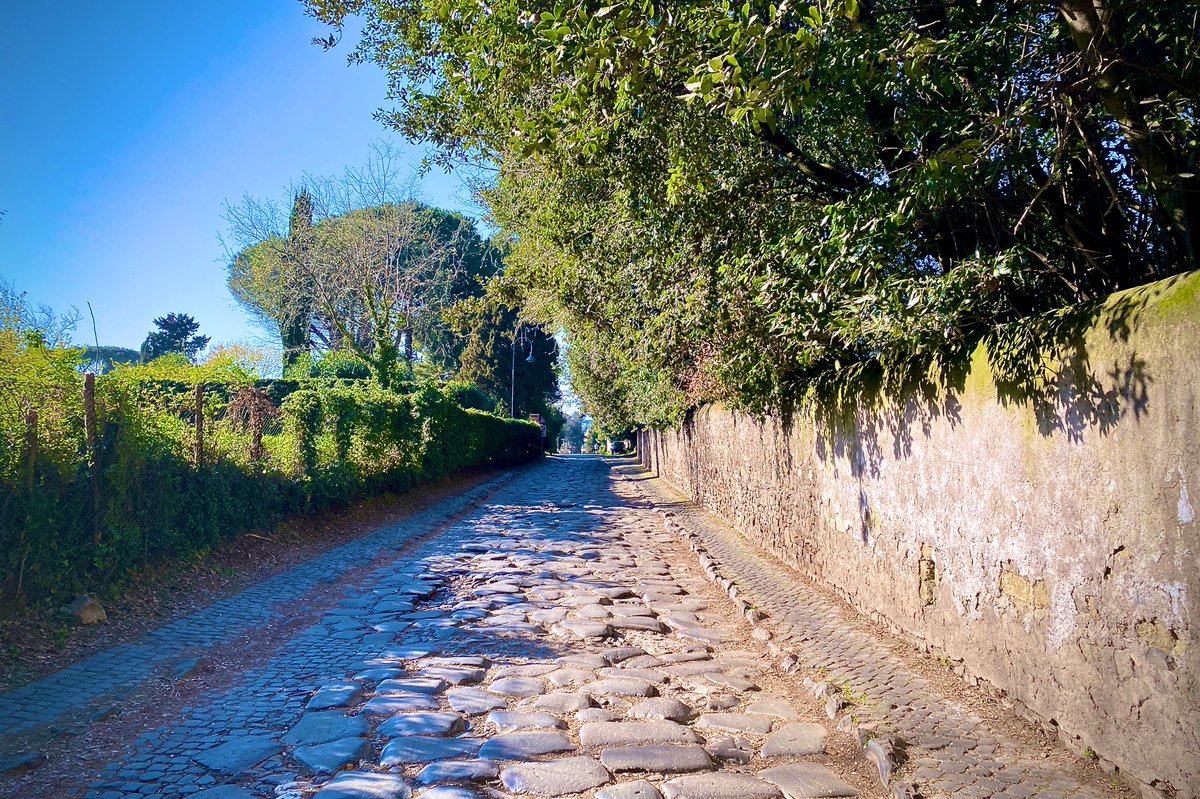 The Via Appia Antica, or Appian Way, is one of the earliest examples of a Roman highway. Beginning in the Roman Forum, it runs southeast all the way to the southern Italian city of Brindisi on the Adriatic Coast!But we’re starting our walk much closer to home!