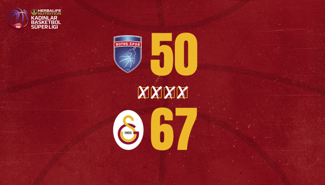 GSBasketbol's tweet photo. Seriyi 2-0 ile kapatıyoruz! ✅
Herbalife Nutrition KBSL Playoff'larında yarı finaldeyiz! ✊🏻👊🏻
Maç sonucu | BOTAŞ 50 - 67 Galatasaray
Tebrikler #SarayınSultanları! 🟡🔴👑
#BOTvGS https://t.co/wGABCSf4tQ