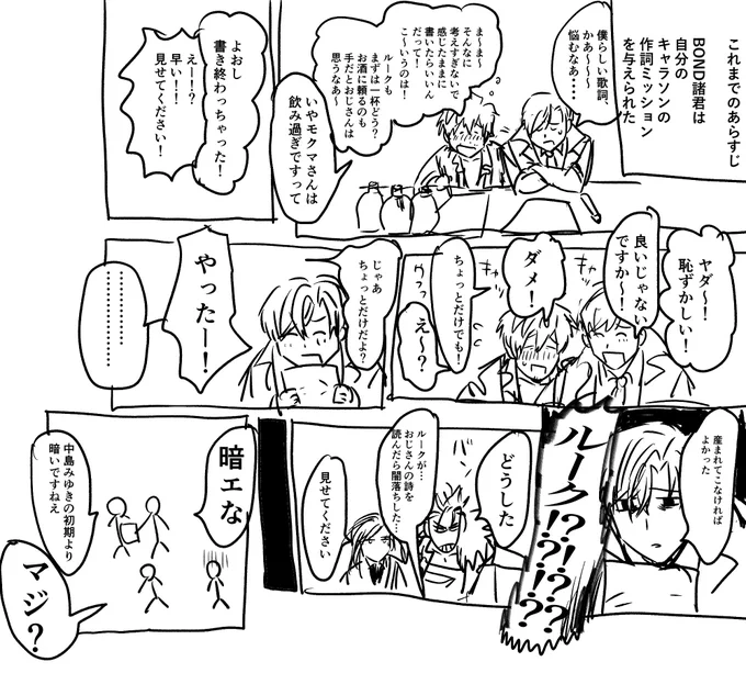 描きました 