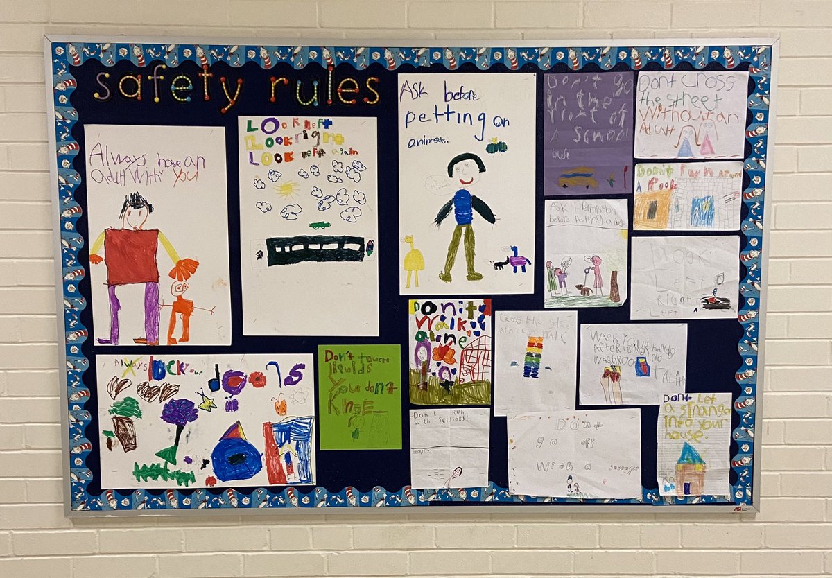 The Gr1’s <a href="/TDSB_Rawlinson/">Rawlinson CS</a> are keeping us safe with these safety rule posters! <a href="/HPE_TDSB/">HPE TDSB</a>
