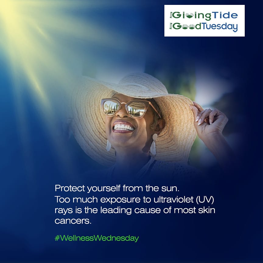 GivingTide's tweet photo. Getting in the shade, covering up with clothing, and using sunscreen are all appropriate action steps to protect yourself from the sun.

#GivingTide #WellnessWednesday #CCC #ComprehensiveCancerCentre #Tuesday #Donate #Cancerfreelife #Cancerfreesociety #HealthyLife https://t.co/LMWQ8831Qv