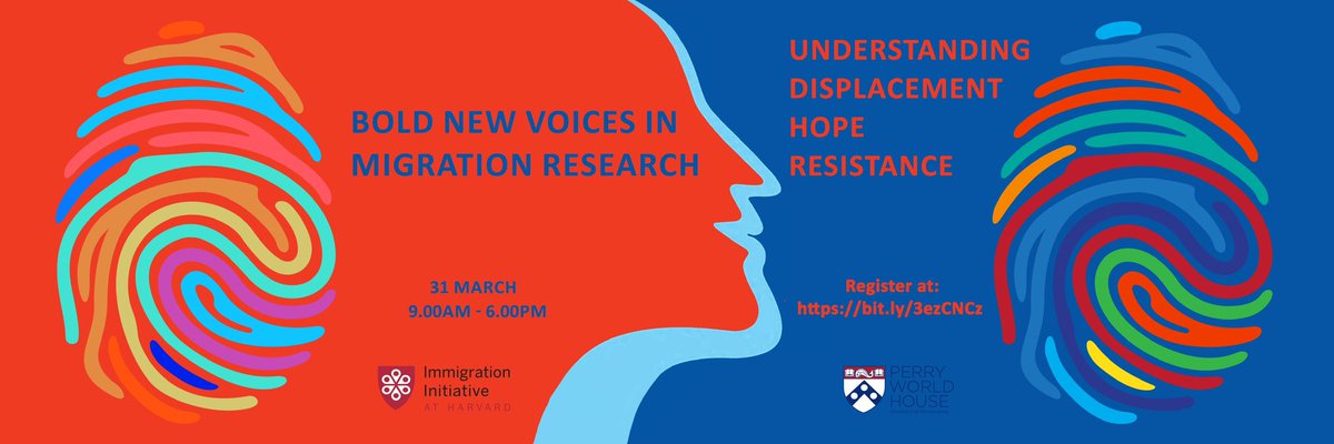 We’re kicking off in ten minutes! Welcome all! Register and download our program here: immigrationinitiative.harvard.edu/event/bold-new… #boldnewvoices #migrationevents #migrationstudies