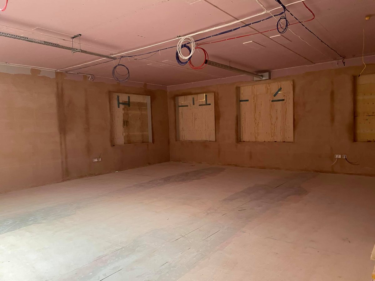 We love wide open spaces, no we aren’t getting all environmental on you! The bigger the room the better, like this project in Telford. Plenty to be getting on with here!
