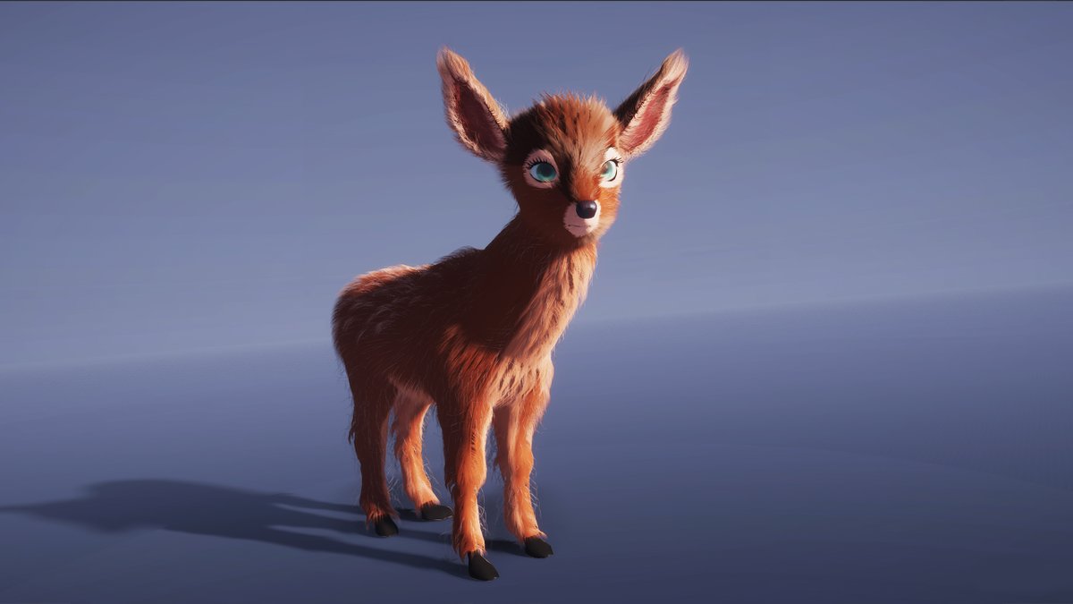 zellah's tweet photo. I've gotten some questions to how the @unity3d fur painter actually works, so I made this timelapse video with comments explaining how this deer was groomed. Hit the link to watch: https://t.co/wIvXd3hhw7 #madewithunity #gamedev https://t.co/dqCveMbX1p