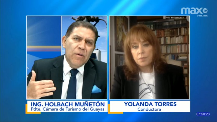 #EnVivo | <a href="/HMunetonZ/">Ing.Ind Holbach Muñetón Zaporta. Mgs.</a>: nosotros como Cámara de Turismo no somos parte del COE ni quiera nos han llamado...

🎙️En <a href="/aldia_opinionec/">Al Día</a> por maxtvonline.com/canal-online/ Canal 14: TVCABLE/ CNT/ CLARO