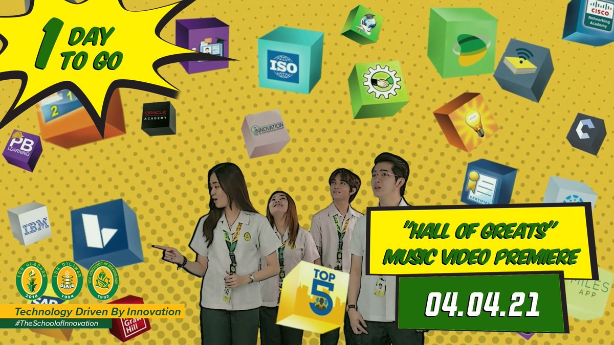 FEUTechOfficial's tweet photo. Are you ready for the world to know your name?

Witness why iTamaraws “burn with the brightest flame” with the premiere of our “Hall of Greats” Music video tomorrow!

#FEUTech
#HallOfGreats
#TechnologyDrivenByInnovation
#TheSchoolOfInnovation https://t.co/drv9SvMOyf