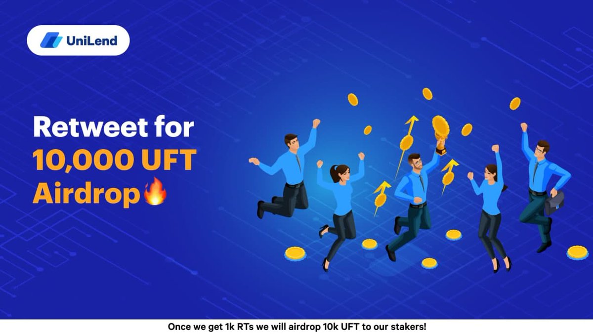 Our launch began yesterday and it's already a smash success with 2.3 Mn $UFT already staked! 🤗

🥳To celebrate, if this tweet gets retweeted 1000 times, we'll airdrop 10,000 $UFT to our stakers! 

🤑 That's over $27,000 USD!!!