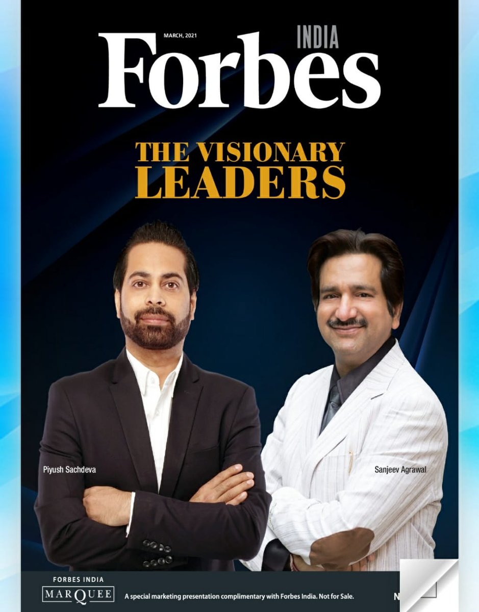 SageUniBhopal's tweet photo. Moment of Pride: Er.Sanjeev Agarwal, Chancellor SAGE University and CMD SAGE Group features in the cover story of the Forbes India Magazine for his distinguished work in the field of Education
Coverage at: https://t.co/7lV5dWPy2g
__
#TheForbes #Forbes #ForbesMagazine #ForbesIndia https://t.co/H5TcRBqook
