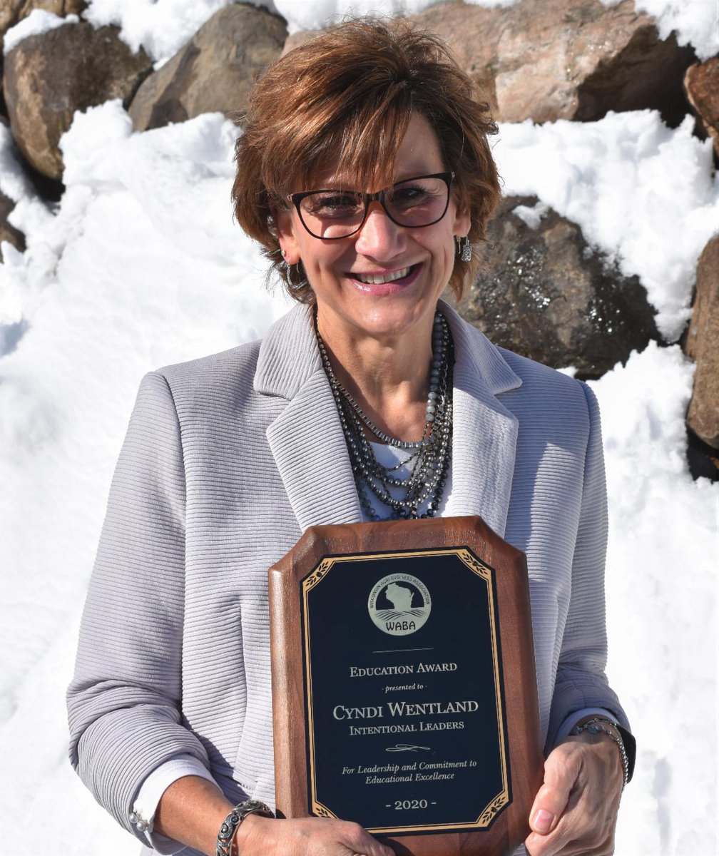 cyndintentional's tweet photo. There is irony in being honored for what I am truly honored to do.  And that is to teach and learn.  Thanks to the Wisconsin Agri-Business Association for this Education Award.  Supporting Wisconsin❤️❤️so grateful!
#leadership #lead #intentionaleaders #success #WABA https://t.co/mKxMga1Gud