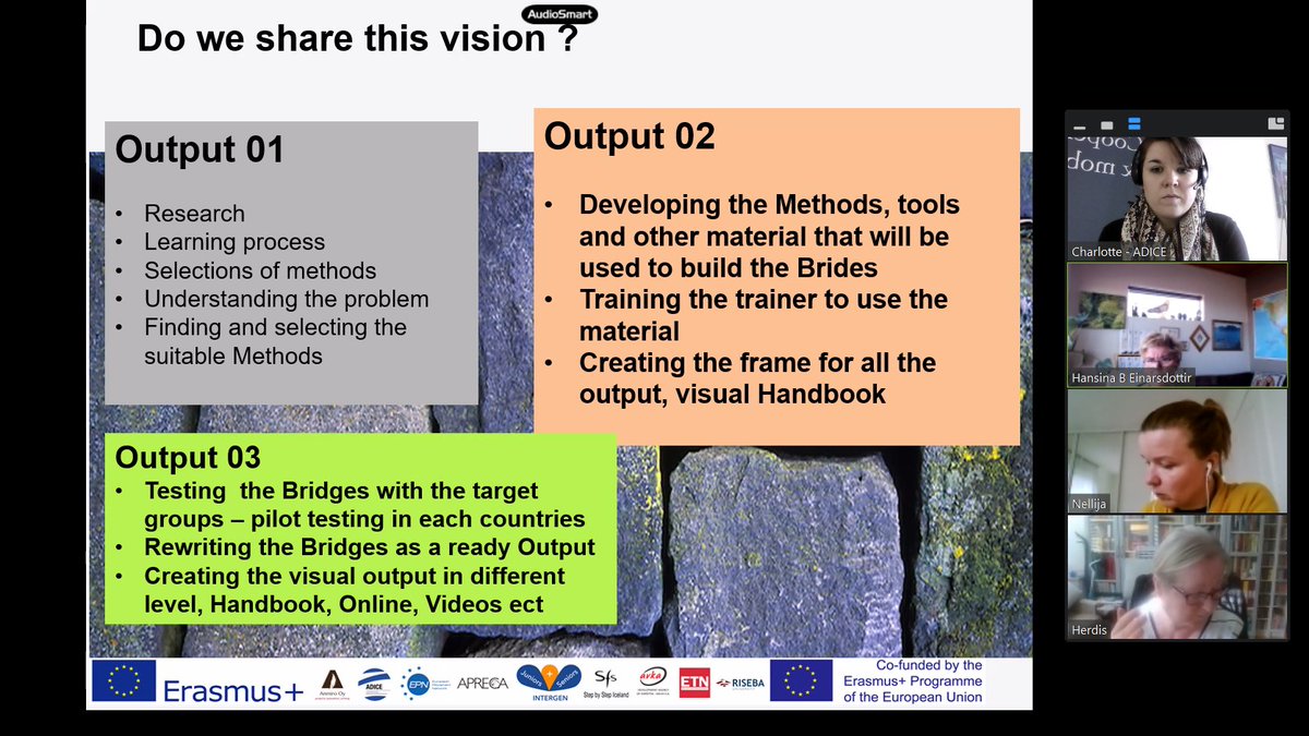 Adice_Roubaix's tweet photo. [Meeting] Today Skref fyrir Skref, @RISEBA and ADICE were working on the INTERGEN BRIDGE MODEL

The purpose was to find the most appropriate method to develop pedagogical tools to promote an intergenerational learning for young and seniors adults
#intergenproject @ErasmusplusFR https://t.co/xJLW6lxer2