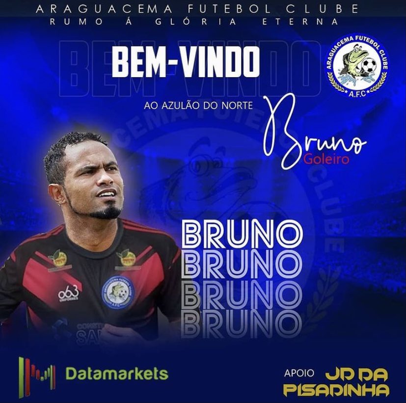 futebol_info's tweet photo. Araguacema, clube da 1ª divisão do Campeonato Tocantinense, anuncia a contratação do goleiro Bruno. https://t.co/nAs2XbzFEK