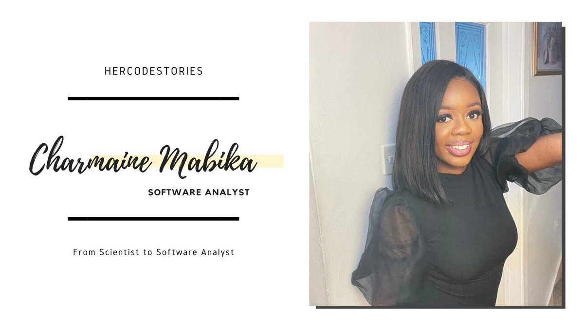 HerCodeFactory's tweet photo. ππ New Story up ππ
From Neuroscientist to Software Analyst, @lovee_charms has a chat with #HerCodeFactory and tells us about her journey in tech, how she got started and why she fell in love with Artificial Intelligence...
Read here: https://t.co/2LS3GnRNdG
#womenintech https://t.co/TFF51uahQ3