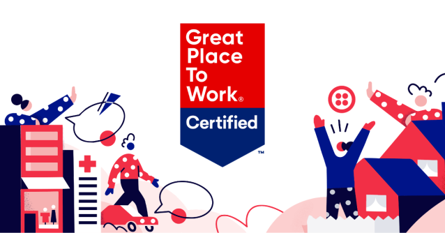 EBG1080's tweet photo. Twilio made the @GPTW_US Fortune 100 Best Companies to Work For® 2021 list! We're proud to be recognized for our employee culture and for our efforts to build effective programs in response to COVID-19. Thanks to all Twilions who made this possible! https://t.co/deYACtLO9U https://t.co/5Da1jW6SCc