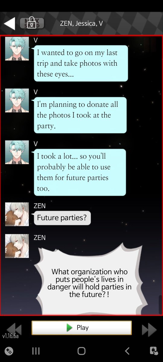 SO MUCH happens in this route and Zen's is the recommended FIRST route. Good lord...