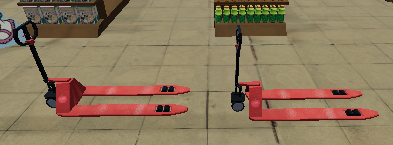 HappyMartGame's tweet photo. More models and textures from our artists - even a pallet jack! Can't wait to sit down for dinner to eat a "Frozen Meal"🍽️

#gamedev #gameart #indiedev #maya3d #substancepainter #madewithunity #unity3d #UWStout https://t.co/SPAdFnXOvH