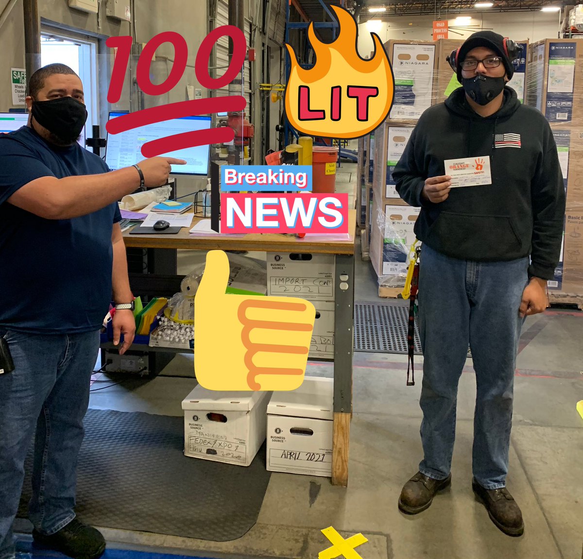 Thank you Dayanna and Alex for helping us stay safe 👊🏻👊🏻👊🏻😊