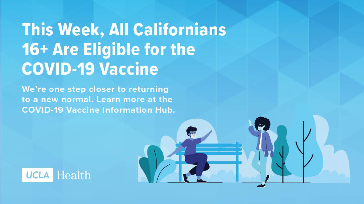 It’s a big day for Californians as eligibility for the COVID-19 vaccine expands to all residents aged 16 and up.
Visit our Vaccine Information Hub for all you need to know before booking your appointment: https://t.co/5Cd1qPmm4s https://t.co/rNeUWdaStv