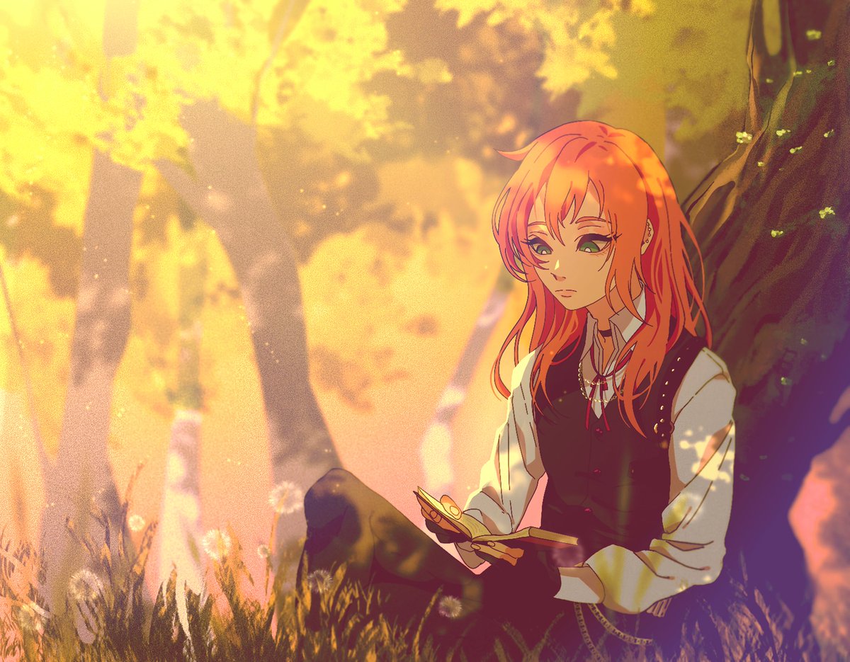 SWhirlwing's tweet photo. I commissioned this incredible piece of my boy relaxing in nature by @grovndzero! I love everything about it and it’s just so comfy and beautiful- please go check them out. 💖💕✨ https://t.co/KMnnX5gm2A