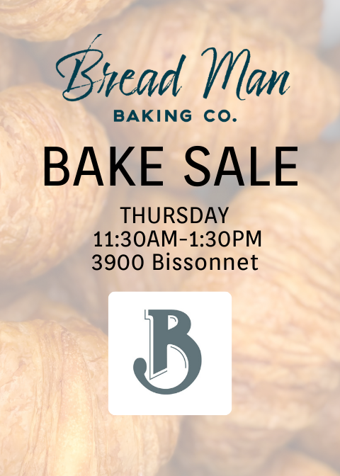 breadmanco's tweet photo. π₯¨ BAKE SALE ALERT π₯
Tomorrow at Bering's in #WestUniversity.
Get your favorite staple breads. Plus, our bake sales are the ONLY place to find Bread Man pastries in Houston. https://t.co/4LR8ROJCu7