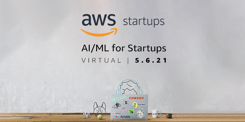 Want a peek behind the scenes into the success of #AI #ML founders from some of the world's top #startups? Join the conversation on May 6th at our #AWS online event: AI/ML for Startups. go.aws/32cOYOB