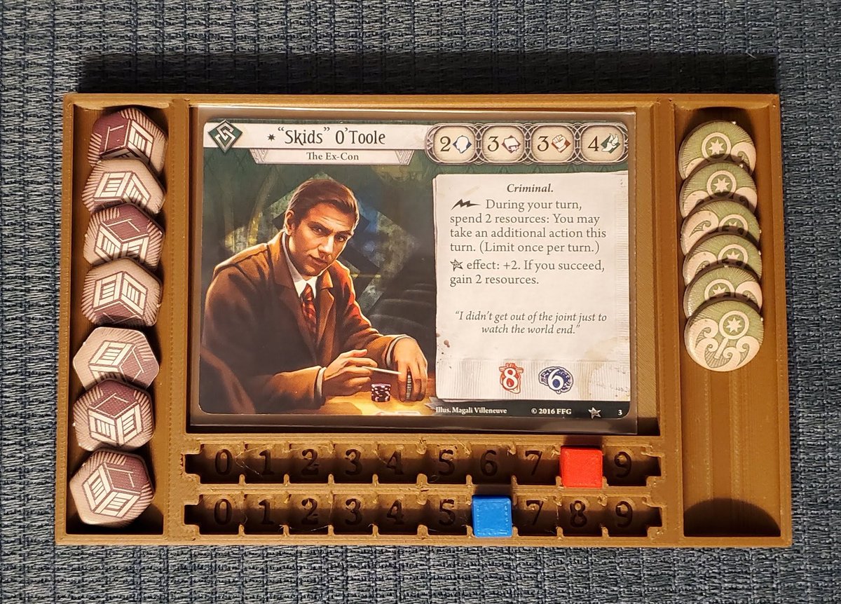 SweetHeadlock's tweet photo. Excited to share the latest addition to my #etsy shop: Arkham Horror LCG Compatible Investigator Tray #arkhamhorrorlcg #characterboard #playaid #charactertray https://t.co/n6rYCmB4qs https://t.co/IJaXmr1lHM