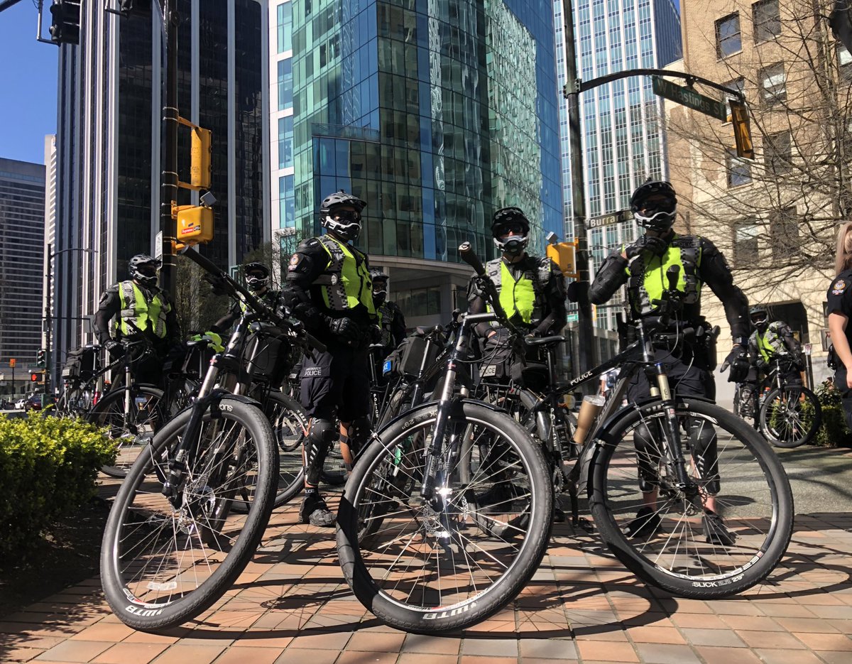 Our #PublicSafetyUnit Bike Squad in action today.