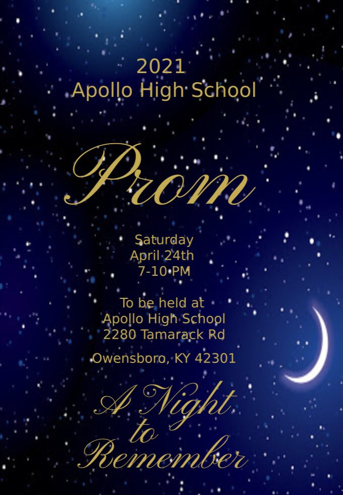 Attention seniors!!! Senior Prom is coming up Saturday, April 24th!  Tickets are $15 each and will be on sale in the commons area during all lunch shifts Wednesday, April 21st & Thursday, April 22nd. It will be a Night to Remember!!! #prom