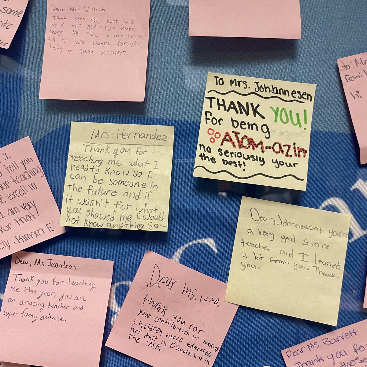 HorizonMiddle's tweet photo. Horizon Student were asked to write something to their Science teachers. Here is what they said...
@Osceolaschools #hzms #wearehorizon #sdocgoodtogreat https://t.co/nYSPKXTpZu