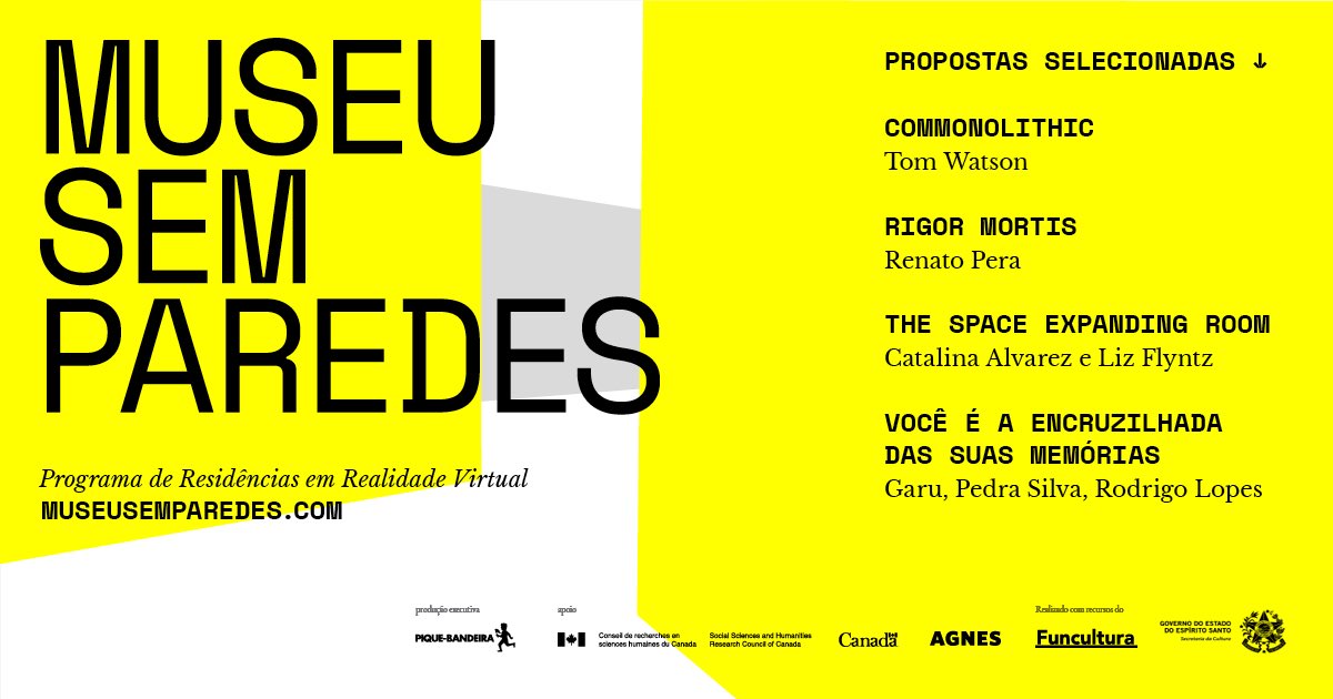 museusemparedes's tweet photo. É com satisfação que anunciamos os selecionados para nosso programa de residências em #VR que acontecerá no @MozillaHubs ⚡️ acesse nosso site para mais informações! https://t.co/BFQRRtdnMV