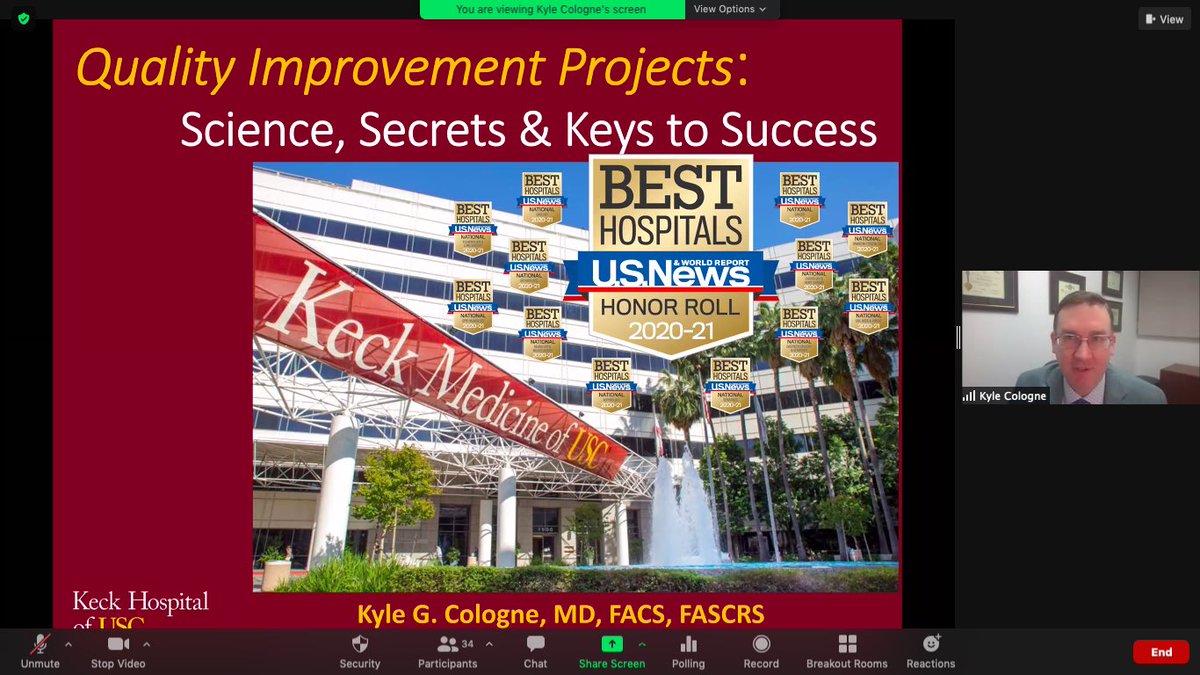 eyc1111's tweet photo. Fantastic grand rounds from our former alumni @KyleCologne. Super inspiring and makes me want to do some quality improvement. @dmhayden21 @RushSurgery @RushColorectal https://t.co/Gv8PmEV7Wm
