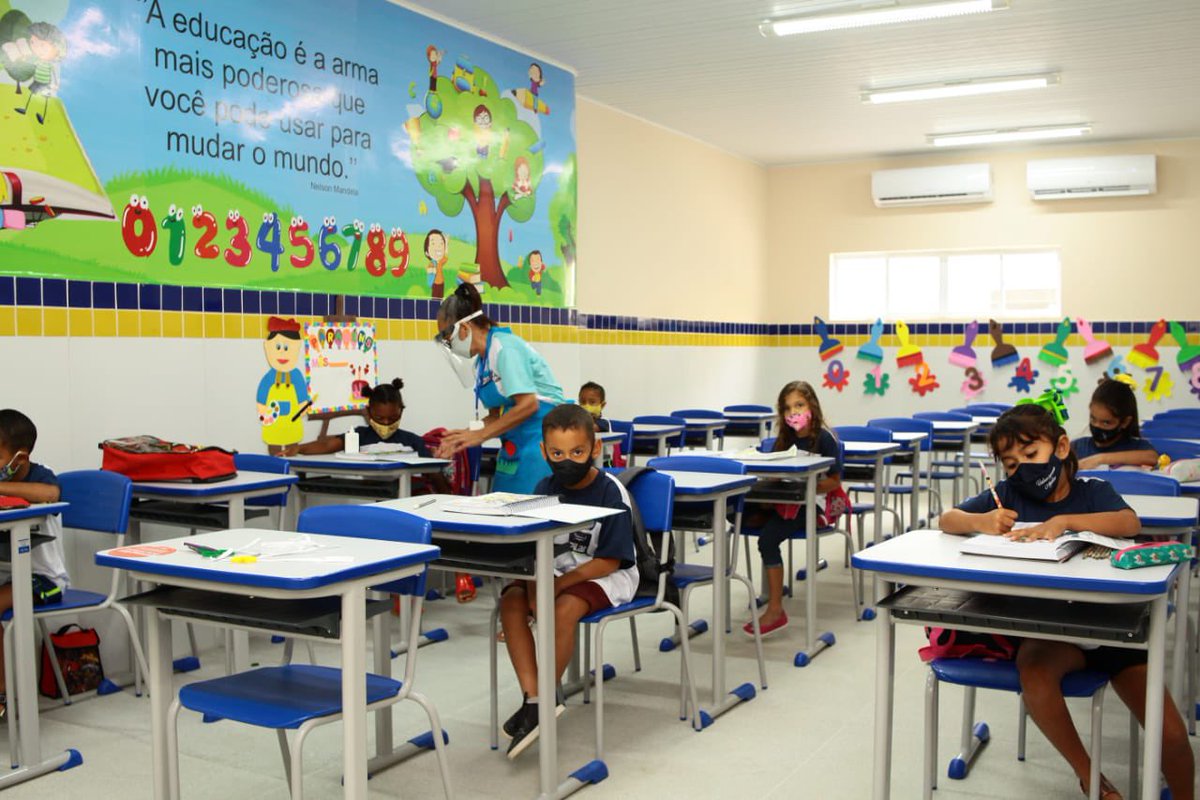 Clewinhocavalca's tweet photo. Mais um dia de aulas presenciais em Pilar, seguimos trabalhando e buscando o melhor para nossos alunos. https://t.co/G0SL1GxyGl